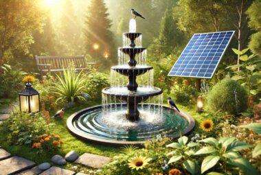 solar power fountain
