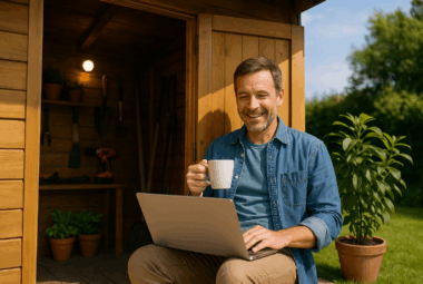 Solar Powered Garden Shed