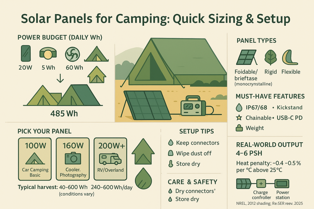 solar panels for camping