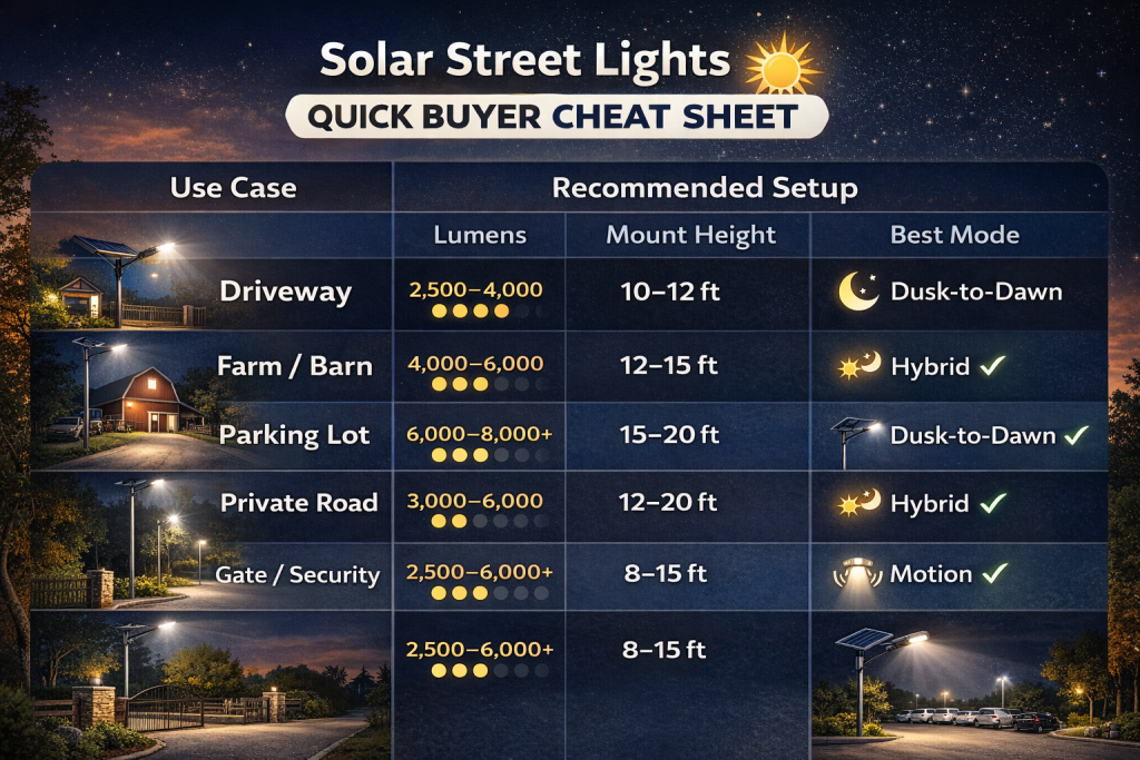 solar street lights