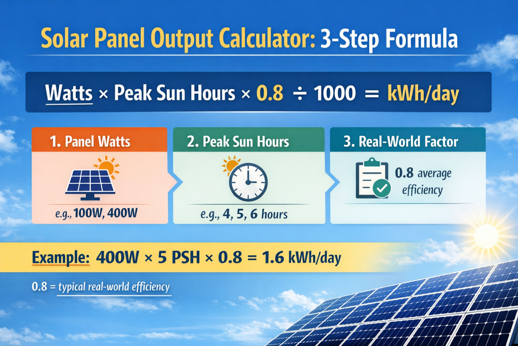how much energy does a solar panel produce