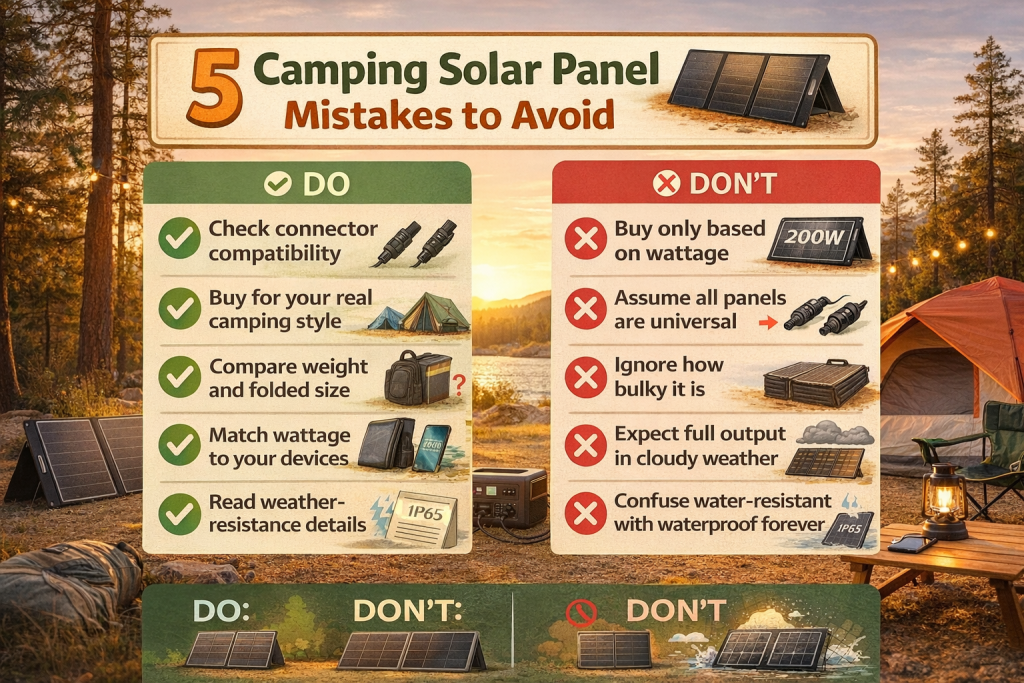 camping solar panels