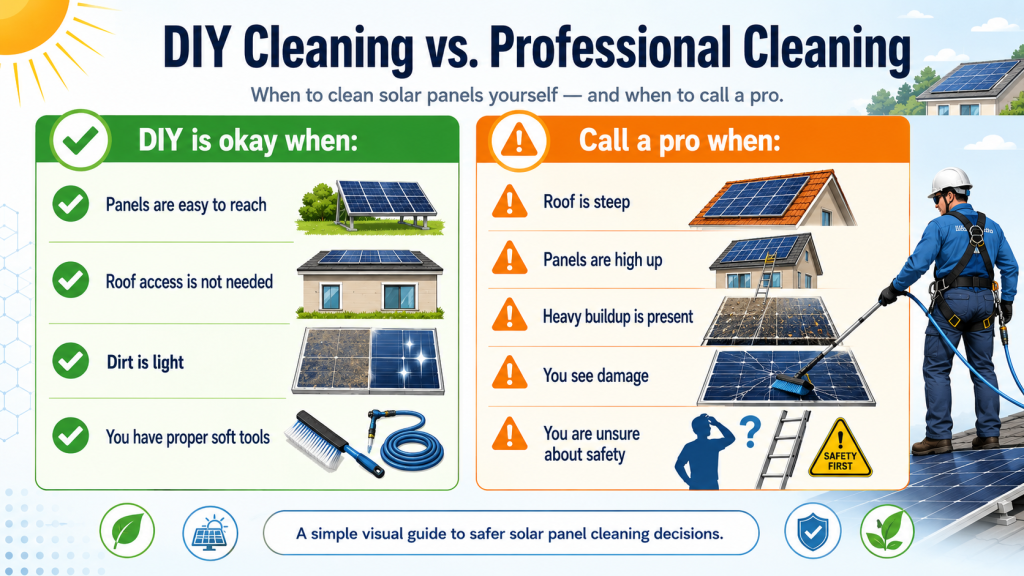 cleaning solar panels