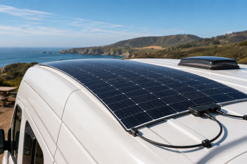 Flexible solar panels