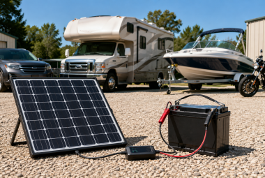Solar battery maintainers
