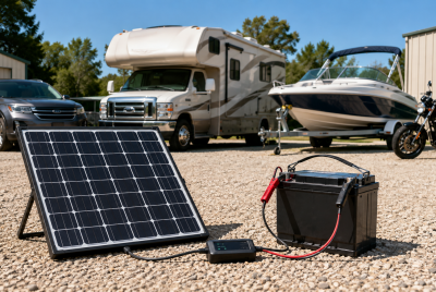 Solar battery maintainers