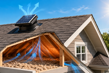 Solar attic fans