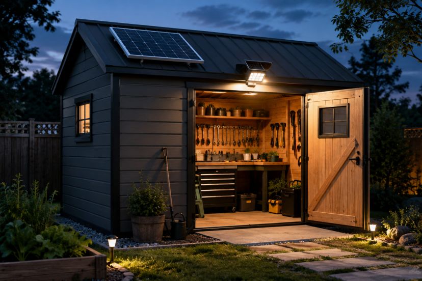 Solar shed lights