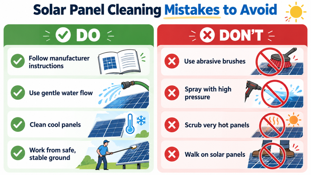solar panel cleaning brush